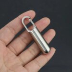Stainless Steel Capsule Container — Mini Waterproof Pill & Match Case — view 3