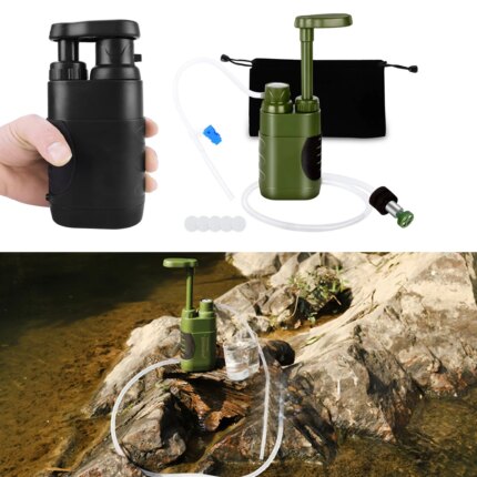 Emergency Water Filter – Survival Tool for Portable Drinking Water Filtration