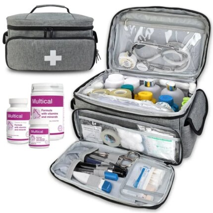 Travel First Aid Kit Bag - Home Medical Storage Organizer