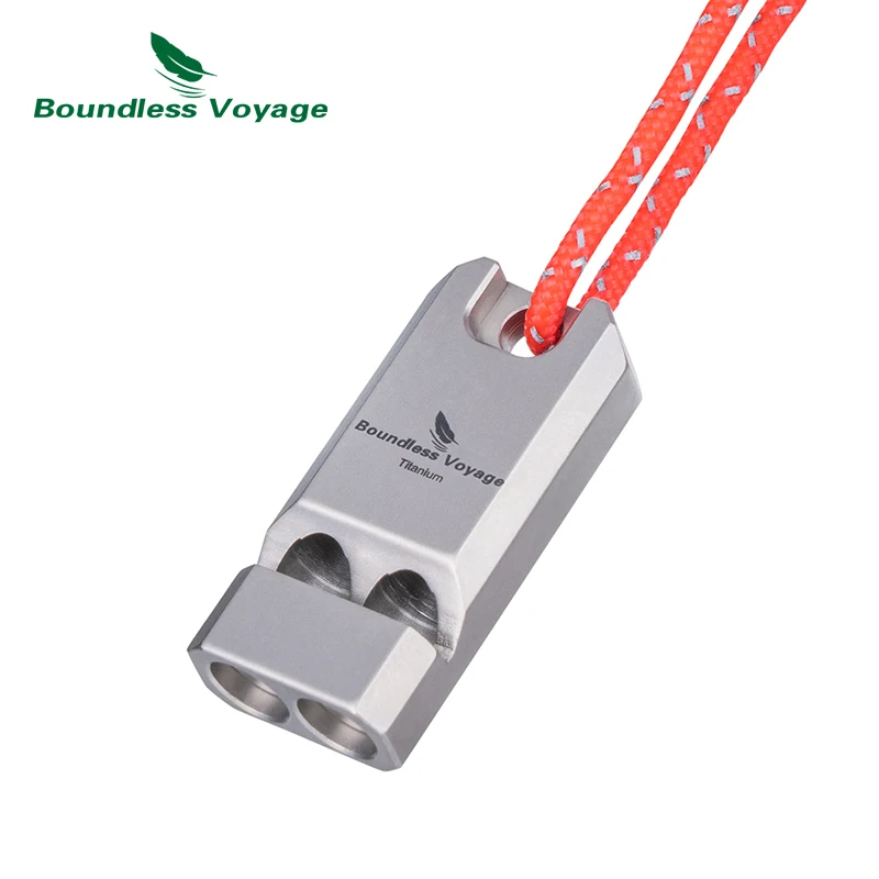 Titanium Emergency Whistle — Loud Survival Signal with Lanyard Titanium Emergency Whistle — Loud Survival Signal with Lanyard