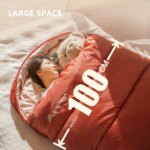 Large Camping Sleeping Bag — 3-Season Lightweight Adult Long Size — view 3