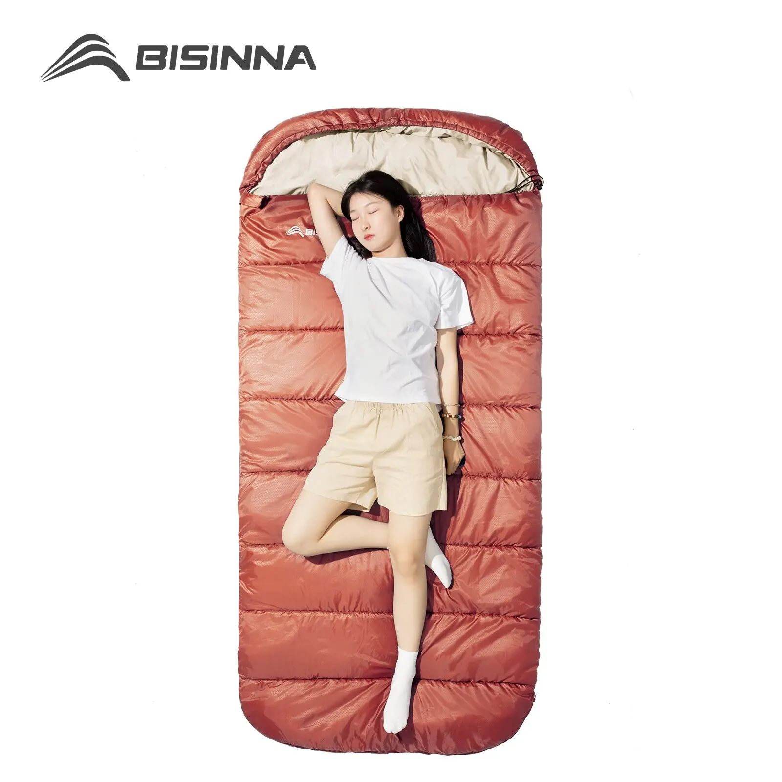 Large Camping Sleeping Bag — 3-Season Lightweight Adult Long Size Large Camping Sleeping Bag — 3-Season Lightweight Adult Long Size