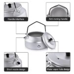 Widesea Camping Kettle — 1 L Aluminium with Removable Handle — view 5