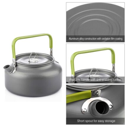 Aluminium Camping Kettle — Portable Tea & Coffee Pot for Hiking — view 2