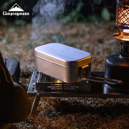 Self-Heating Lunch Box — Portable Alloy Meal Container for Camping — view 2