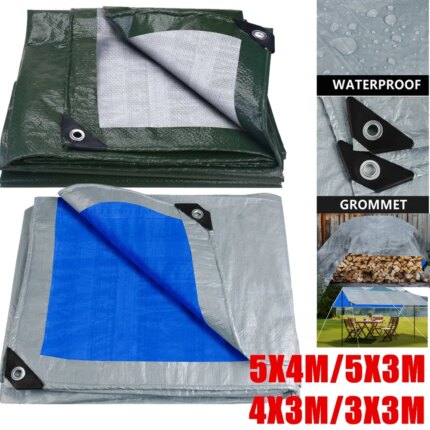 Heavy-Duty Tarpaulin — Waterproof Cover for Camping, Garden & Beach