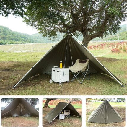 Survival Tarp Shelter — 19 Hang Points, Waterproof Sun & Rain Canopy — view 2