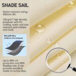 Triangle Sun Shade Sail — 98% UV Block for Backyard, Patio & Camping — view 4