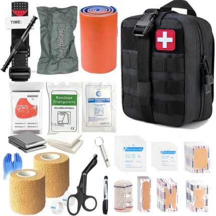 131-Piece Trauma First Aid Kit — With Tourniquet & Emergency Supplies